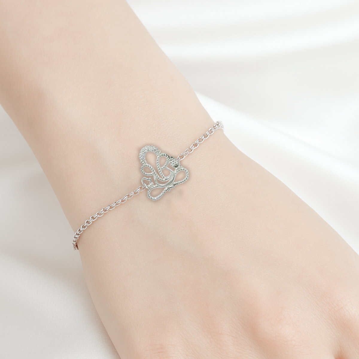 Silver Siddhi 925 Silver Ganesha Bracelet