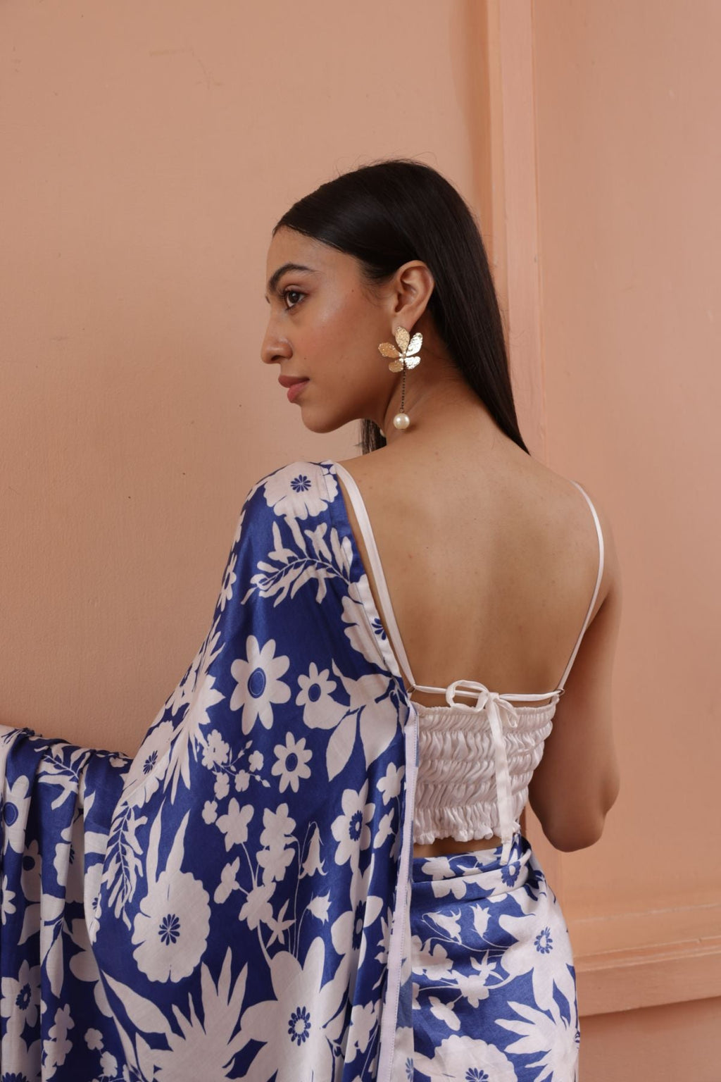 Rhythm Saree & Blouse - Oasis Blue Print (Set of 2)