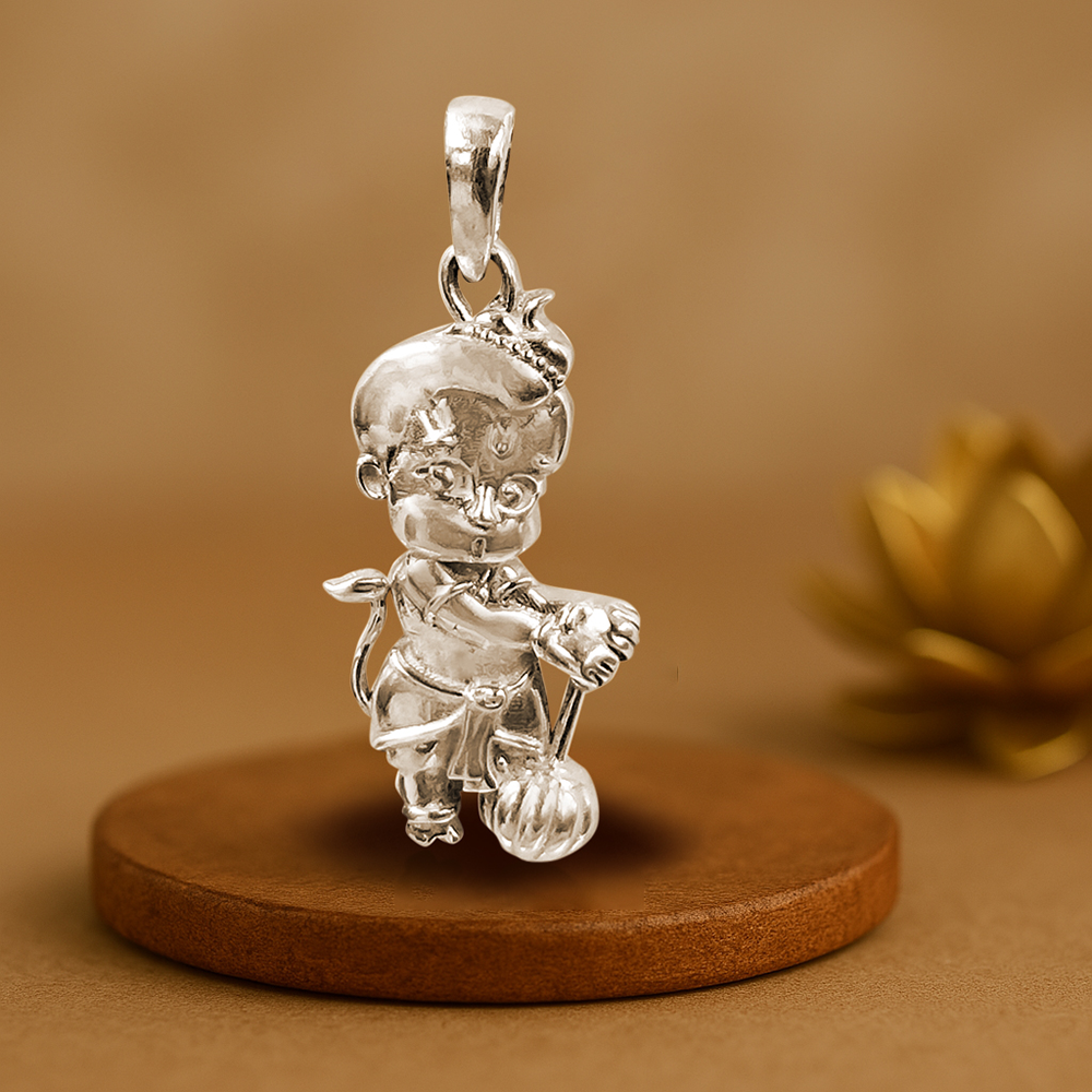 92.5 silver bal hanuman pendant