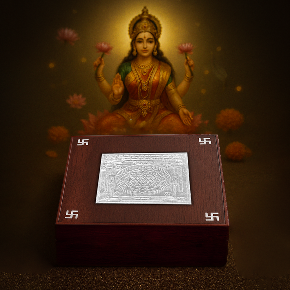 92.5 Silver Goddess Lakshmi Shree Yantra
