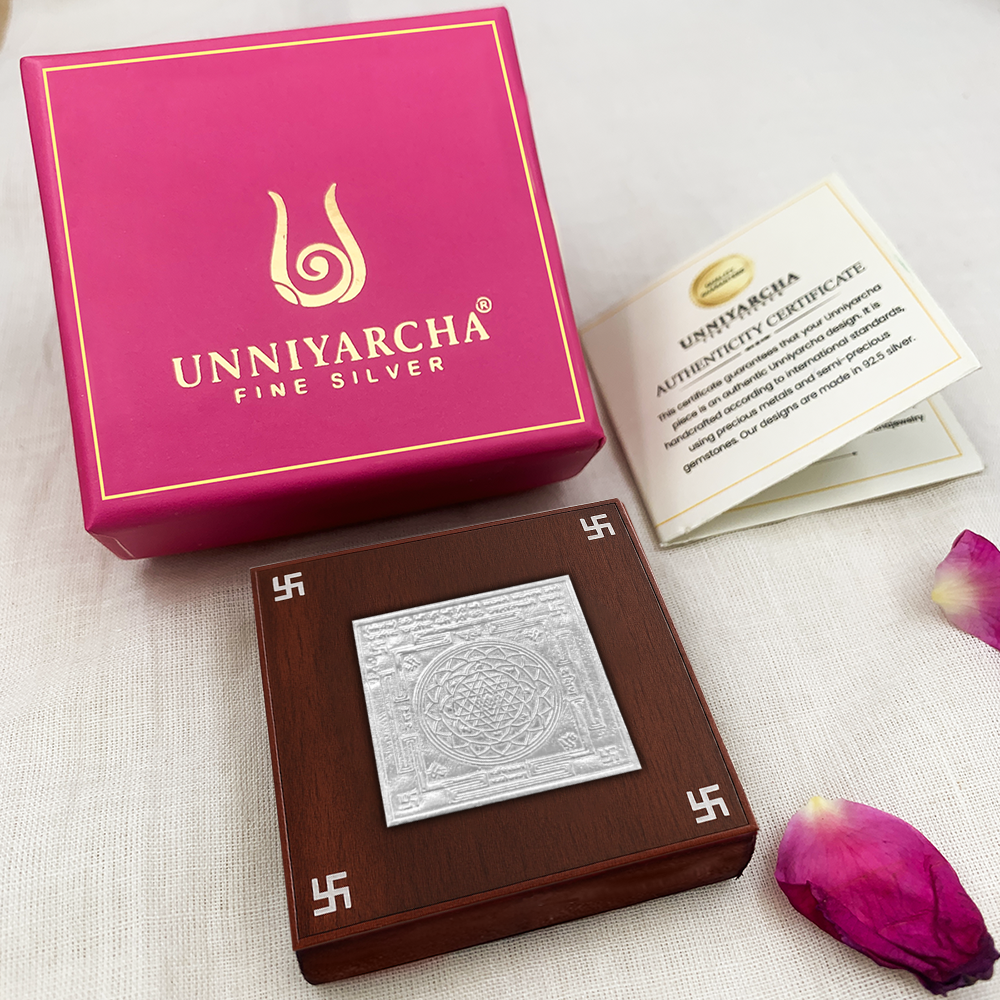 92.5 Silver Goddess Lakshmi Shree Yantra