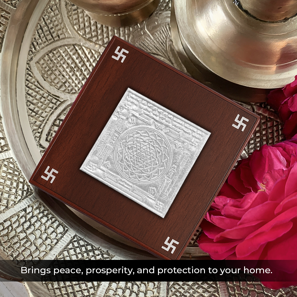 92.5 Silver Goddess Lakshmi Shree Yantra