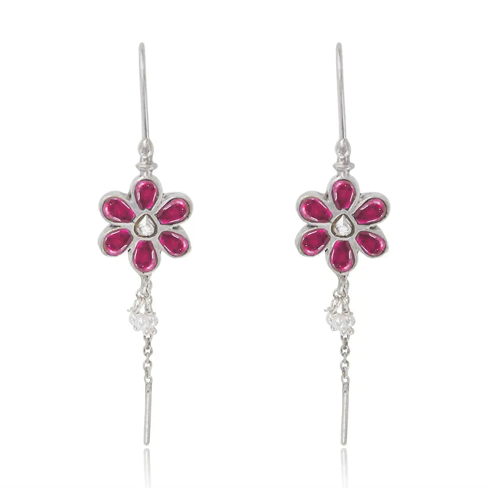 92.5 Flower Sui Dhaga Earrings