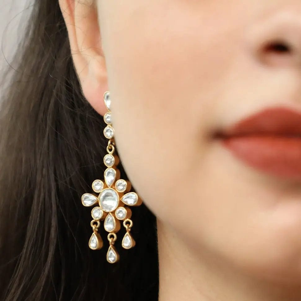 Elegant 92.5 sterling silver drop earrings with a minimalist, contemporary design