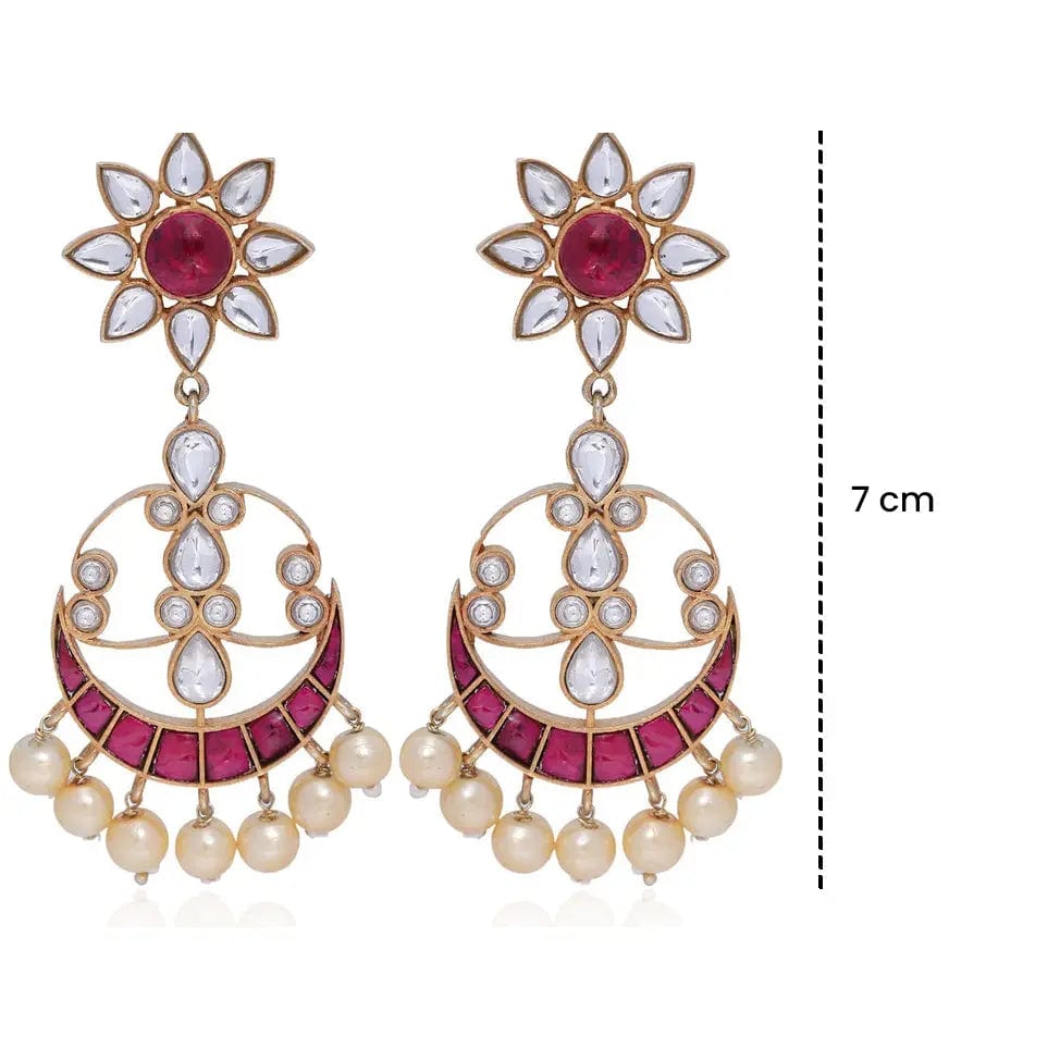 92.5 Silver Jadau Earrings