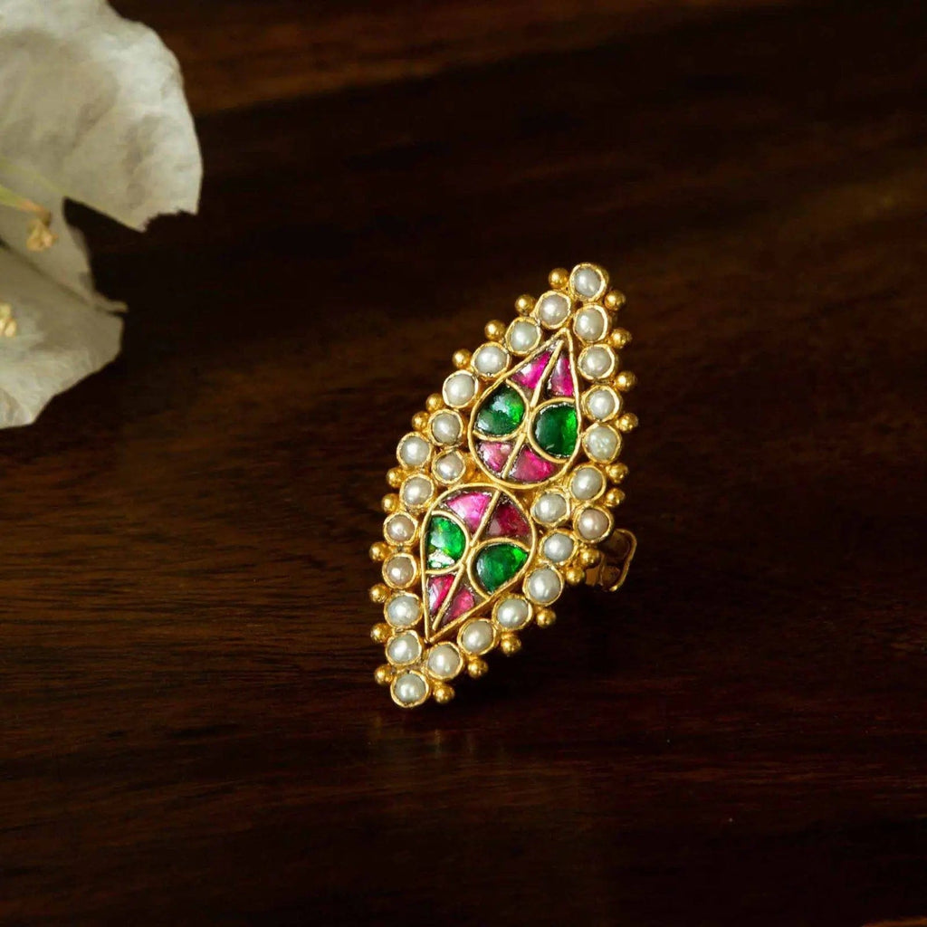 92.5 Silver Jadau Ring