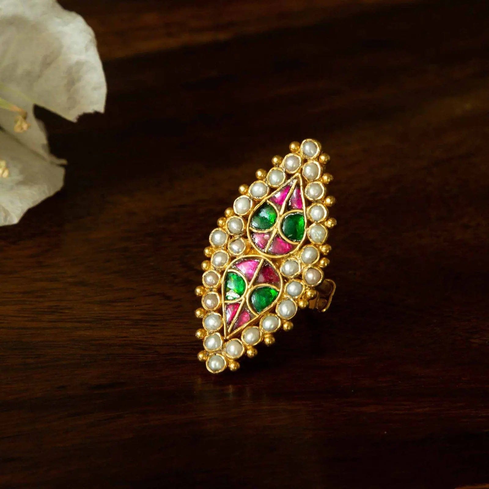 92.5 Silver Jadau Ring