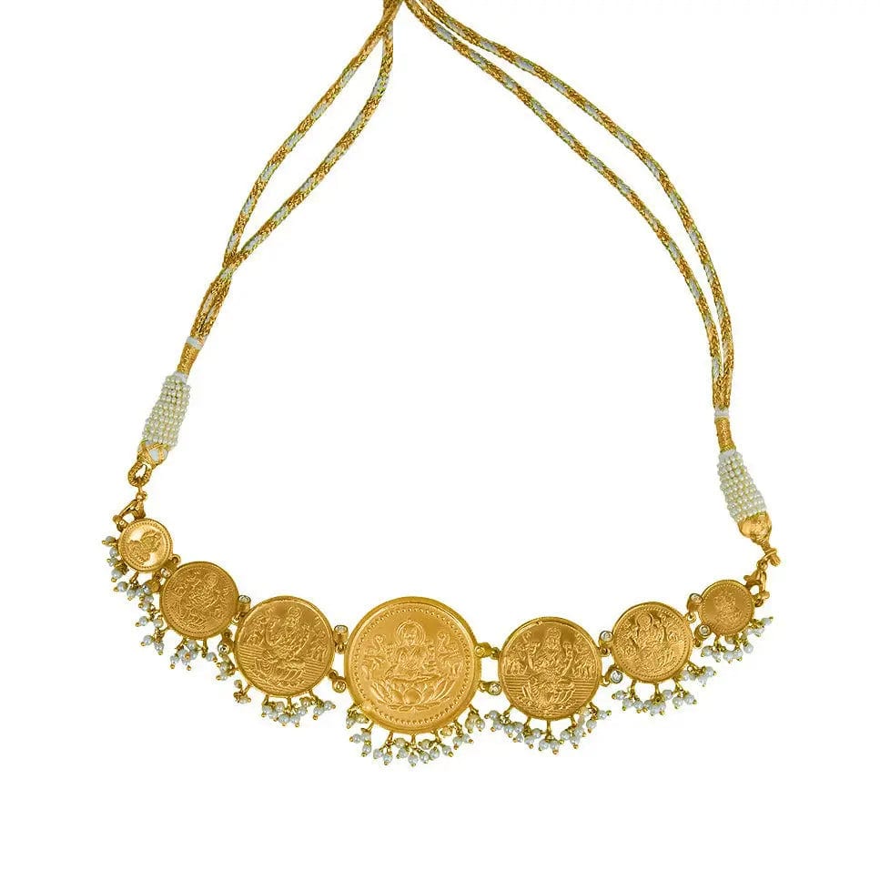 92.5 Silver Lakshmi Choker