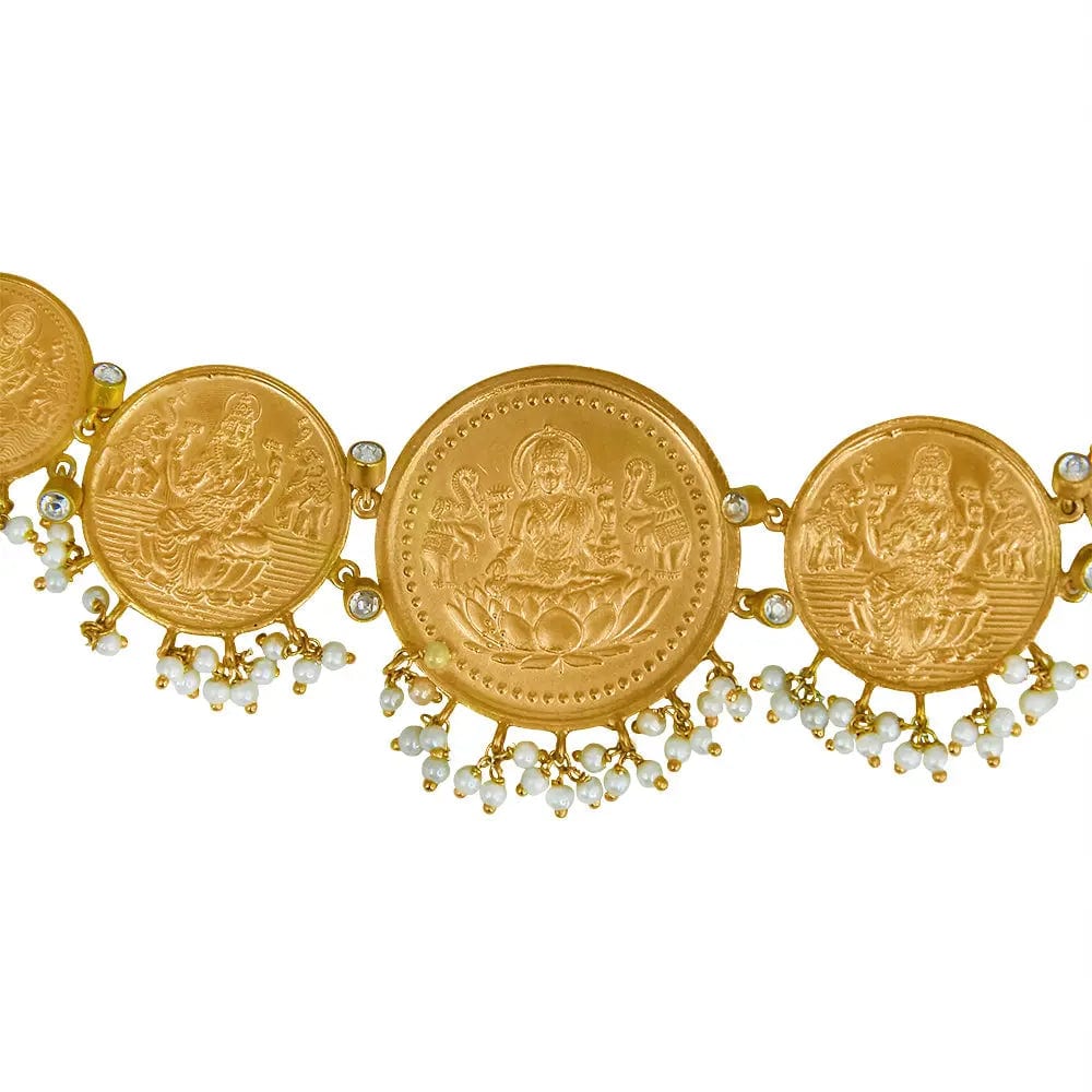 92.5 Silver Lakshmi Choker