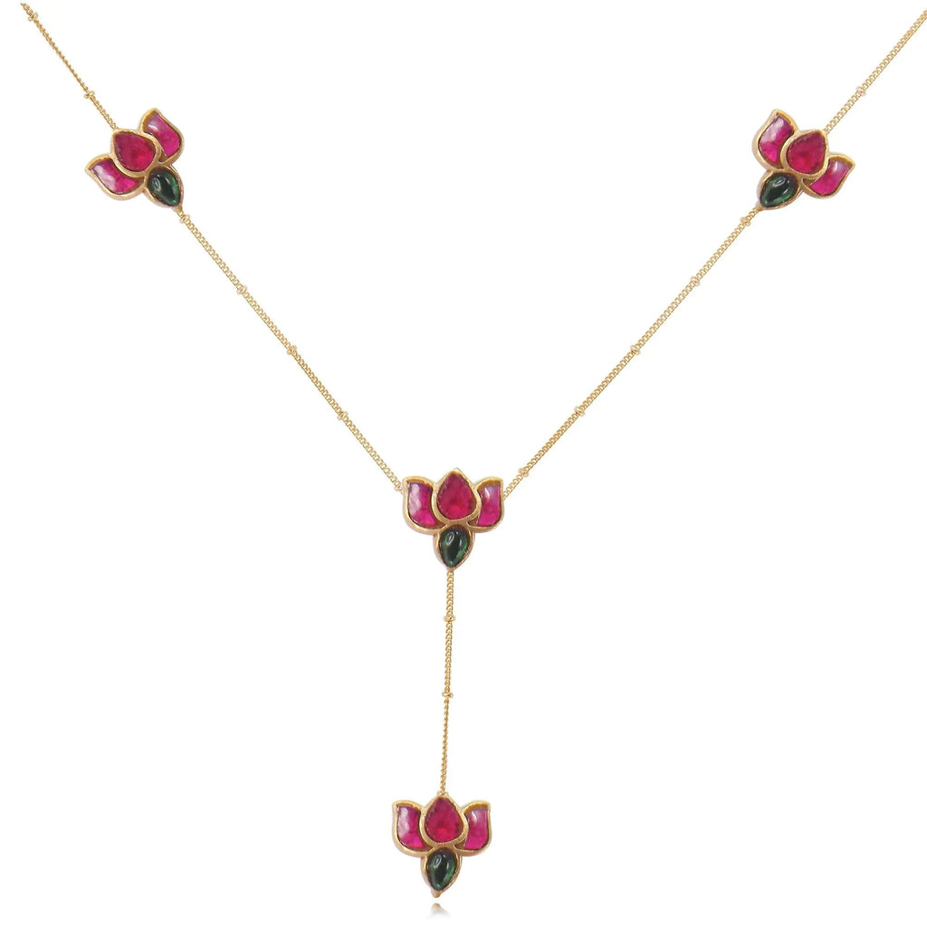 92.5 Silver Lotus Necklace