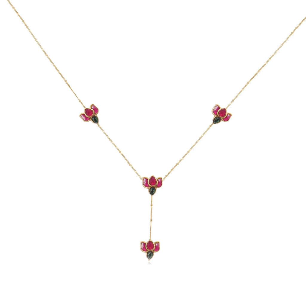 92.5 Silver Lotus Necklace