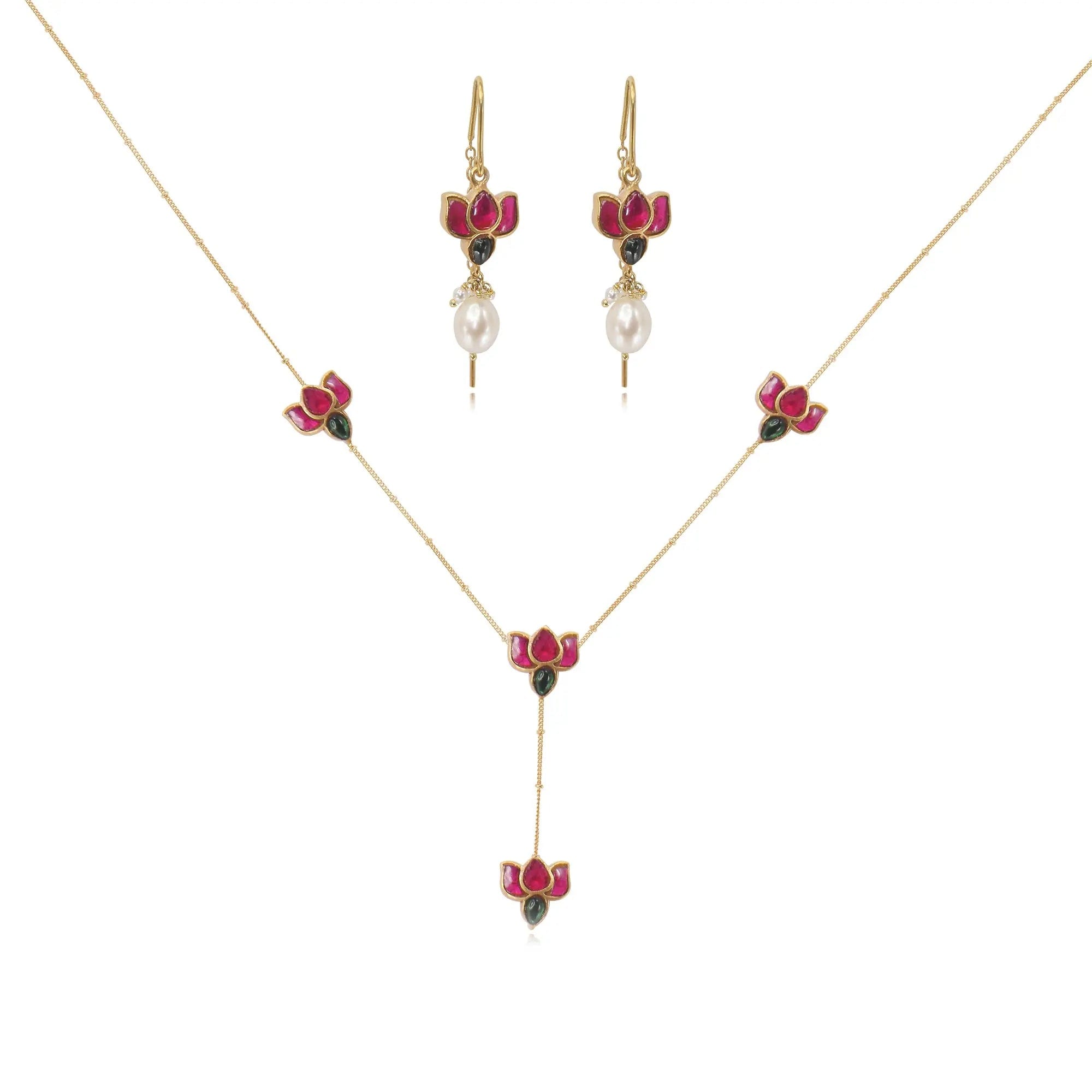 92.5 Silver Lotus Necklace