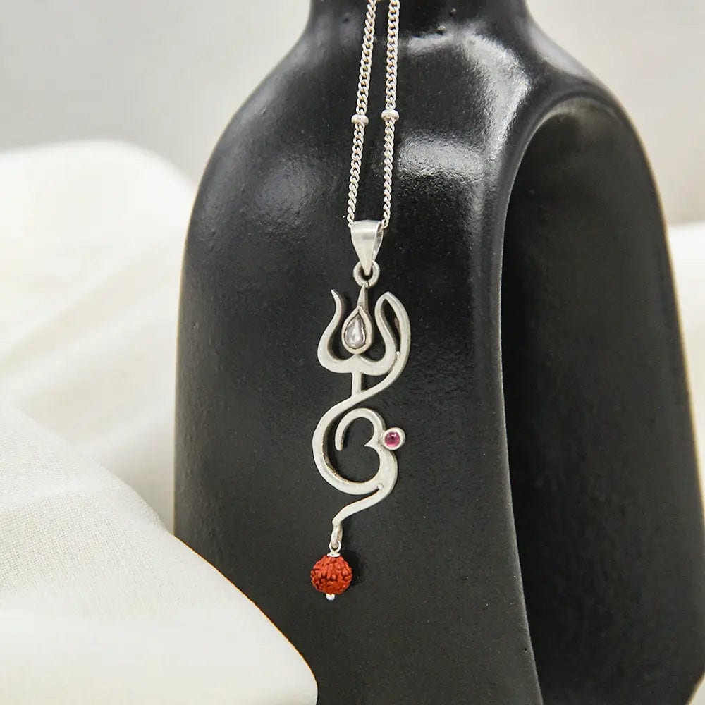 92.5 silver Women's Om pendant