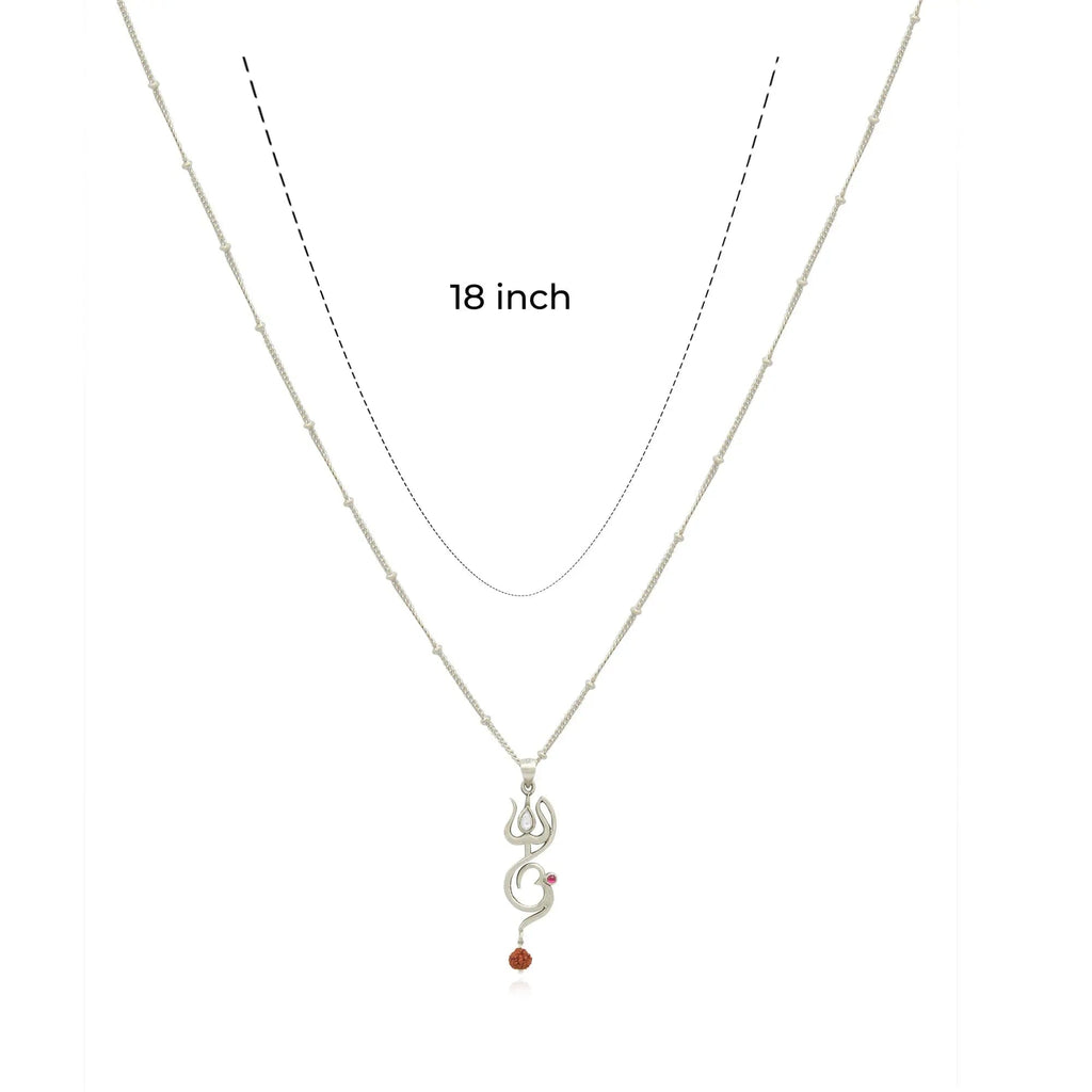 92.5 silver Women's Om pendant