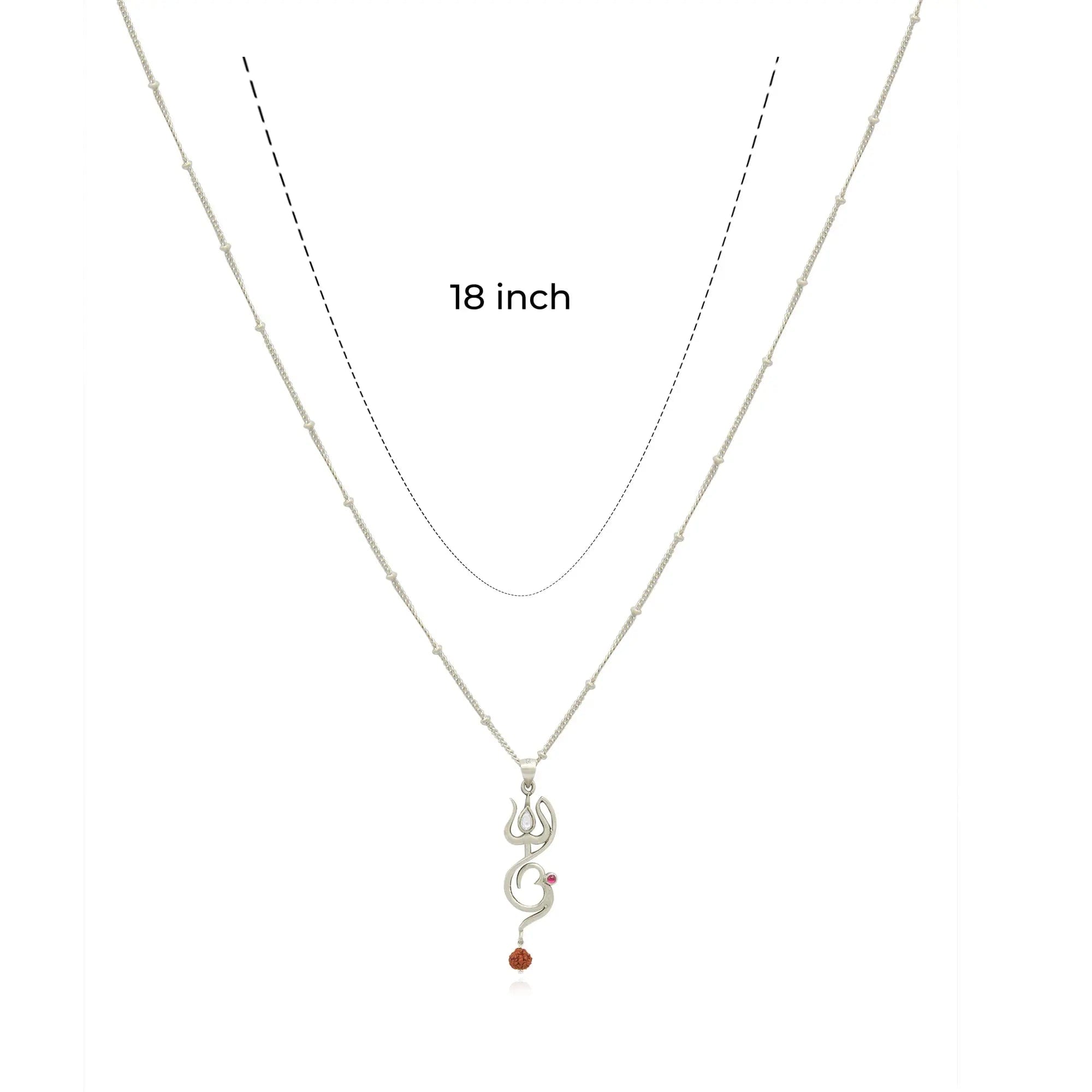 92.5 silver Women's Om pendant