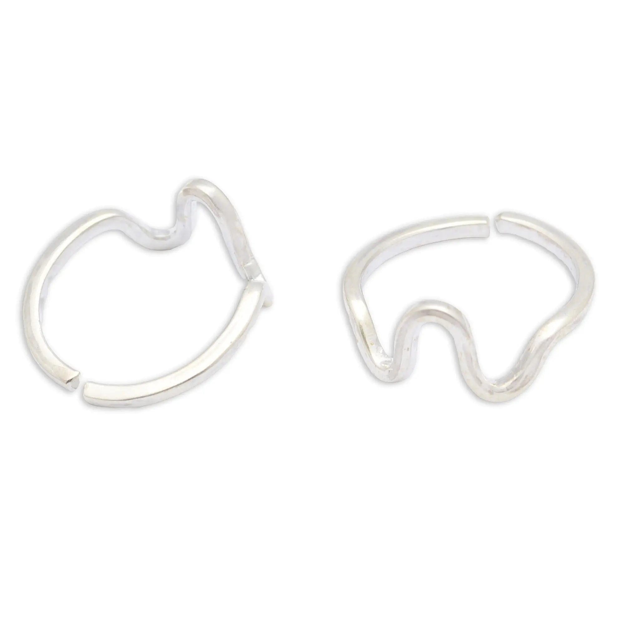 925 Sterling Silver Toe Ring (Pair)