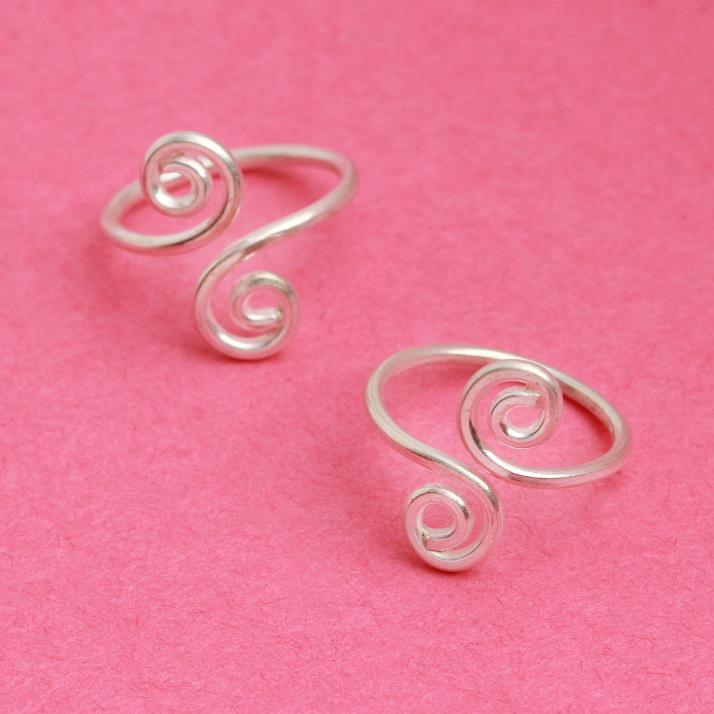 92.5 Silver Celtic Toe Ring (Pair) Toe Rings - By Unniyarcha - Original Manufacturers of Silver Jewelry, Gold Plated Jewellery, Fashion Jewellery and Personalized Soul Bands and Personalized Jewelry