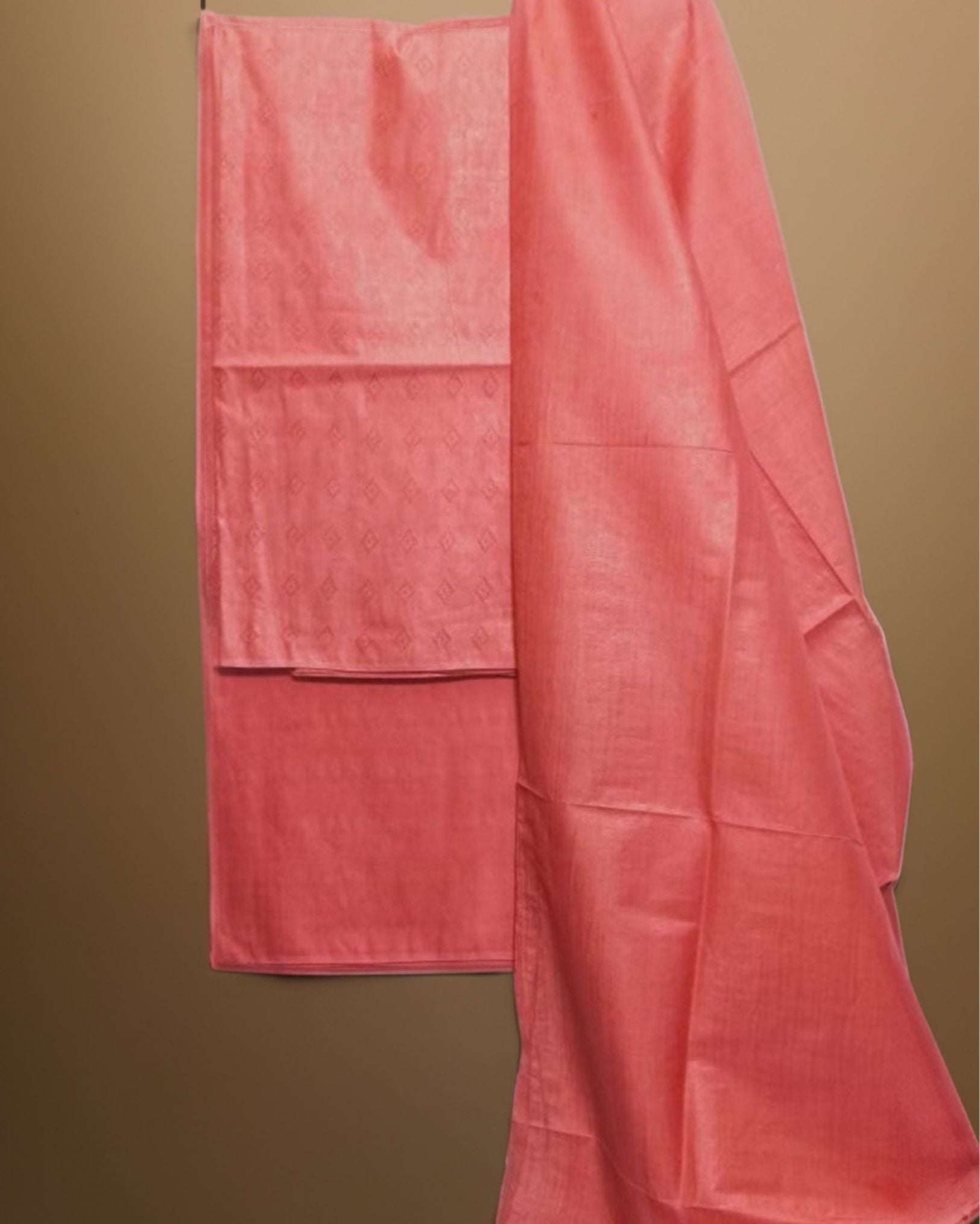 Katan Silk Effulgent Handcrafted Red Suit