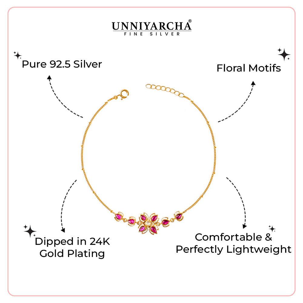 92.5 Sterling Silver 92.5 Sitayan Anklet