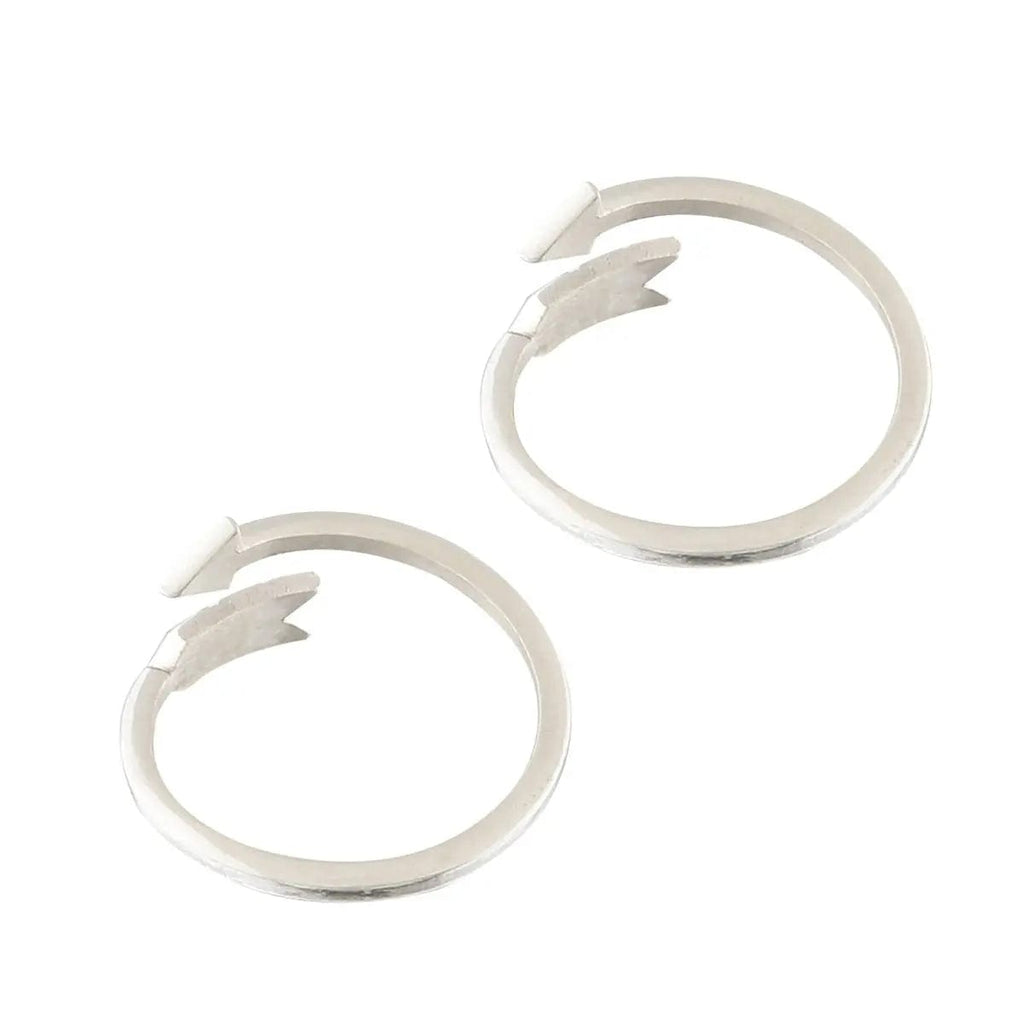 Arrow Design Sterling Silver Toe Ring (Pair)
