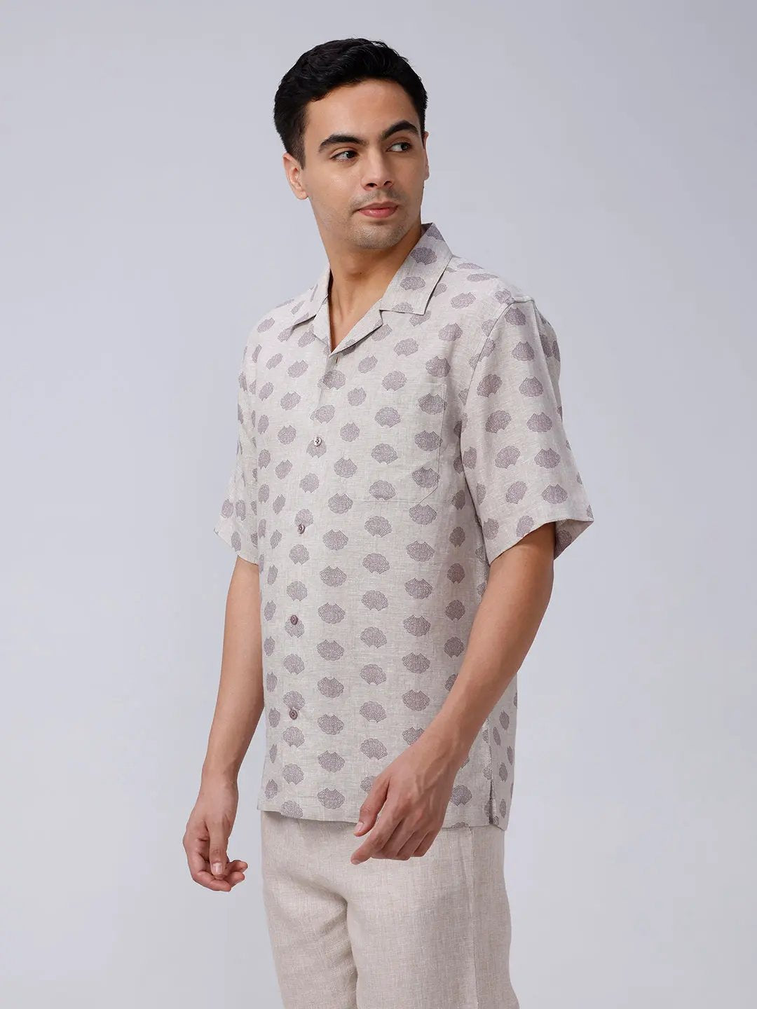 Beige Digi Print ShirtUnited By Hope