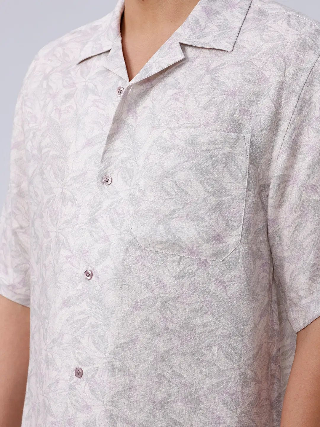 Beige and Purple Digi Print ShirtUnited By Hope