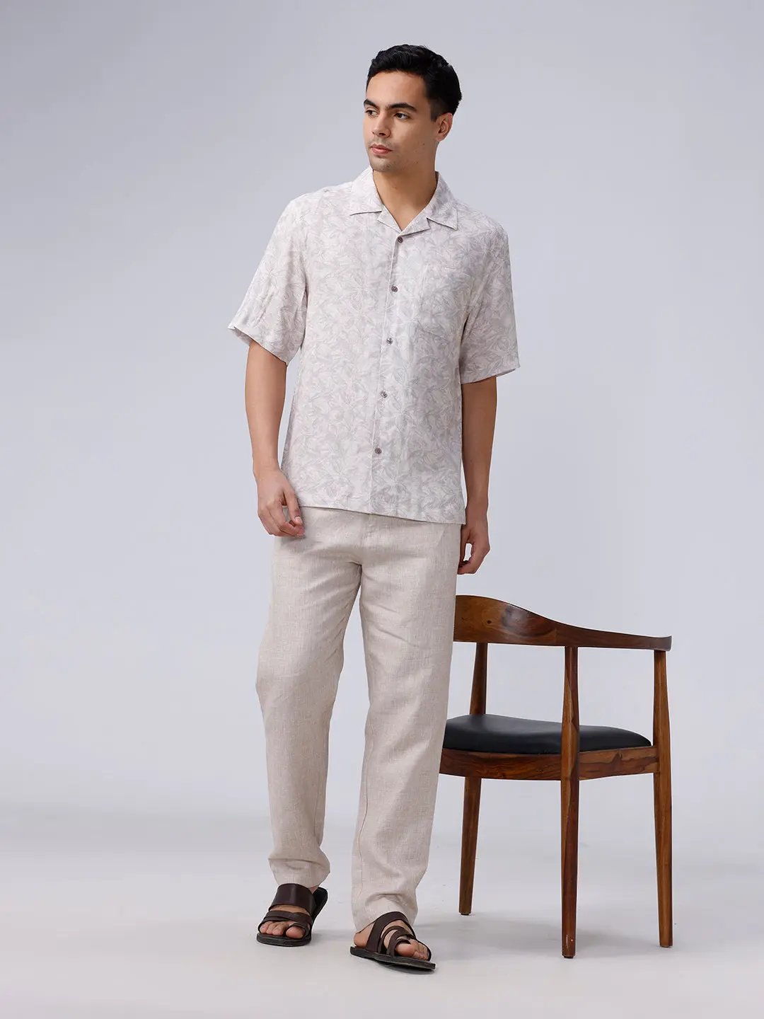 Beige and Purple Digi Print ShirtUnited By Hope