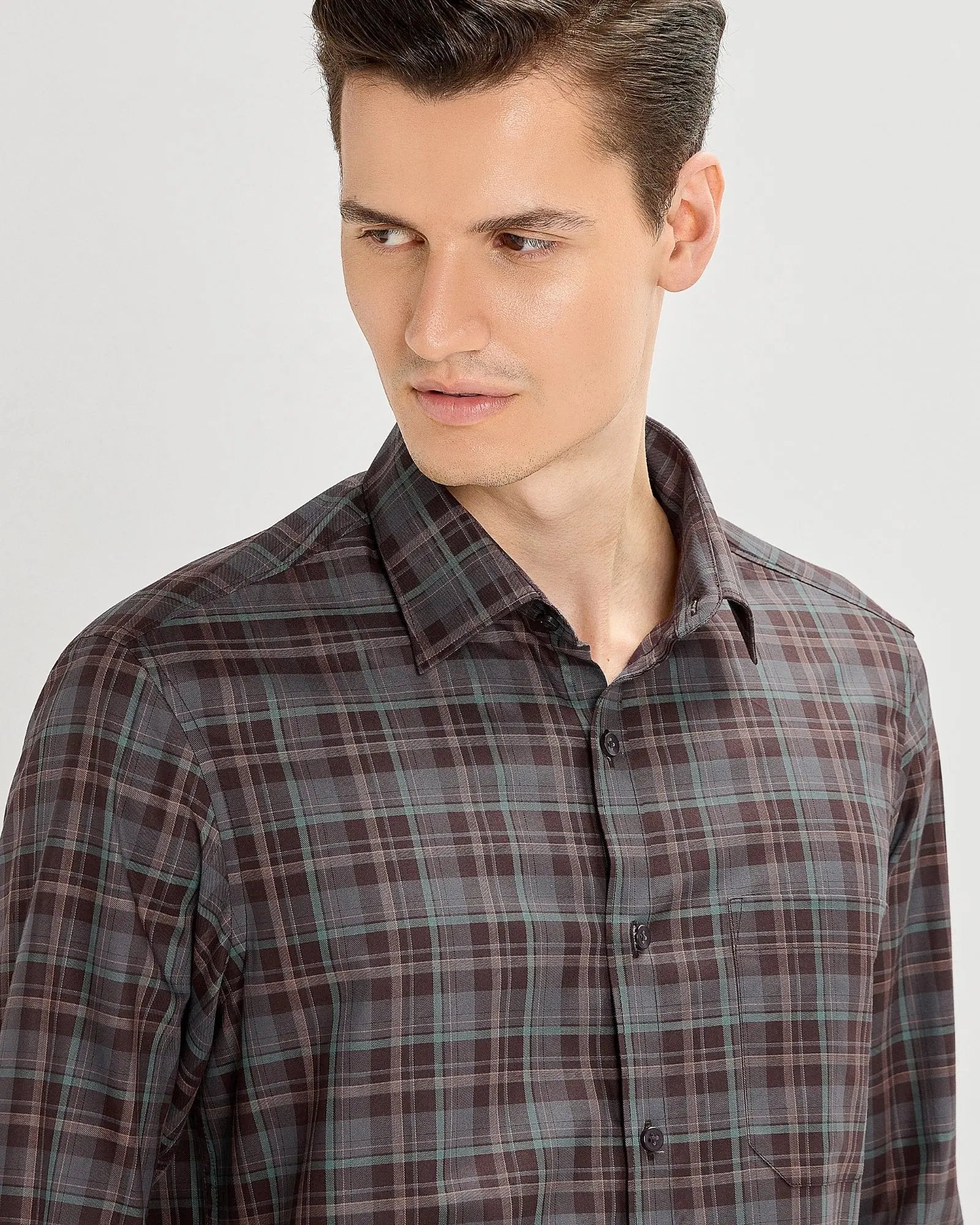 Black Olive Checks ShirtUnited By Hope