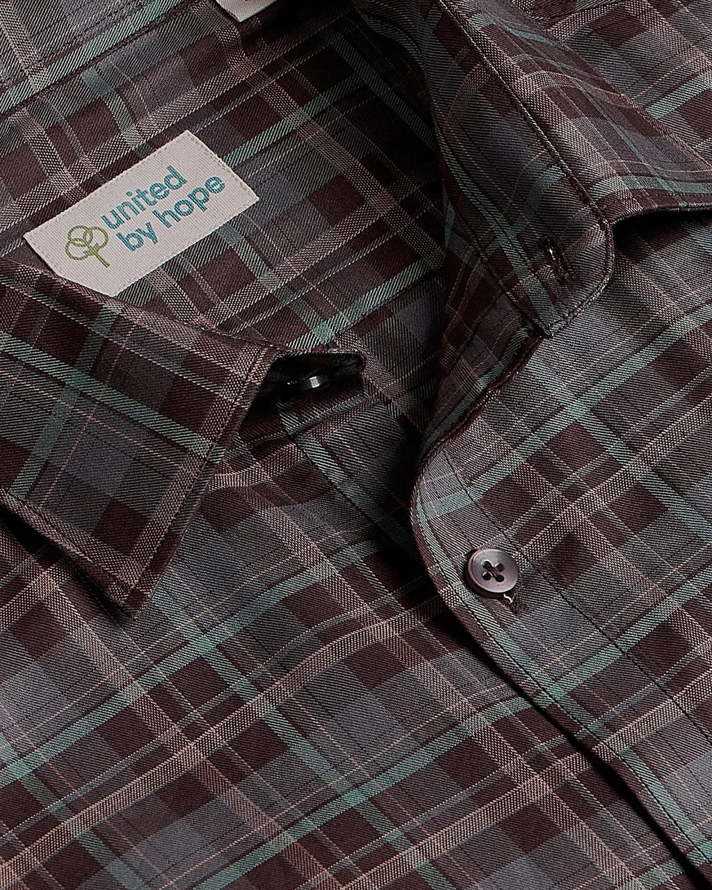 Black Olive Checks ShirtUnited By Hope