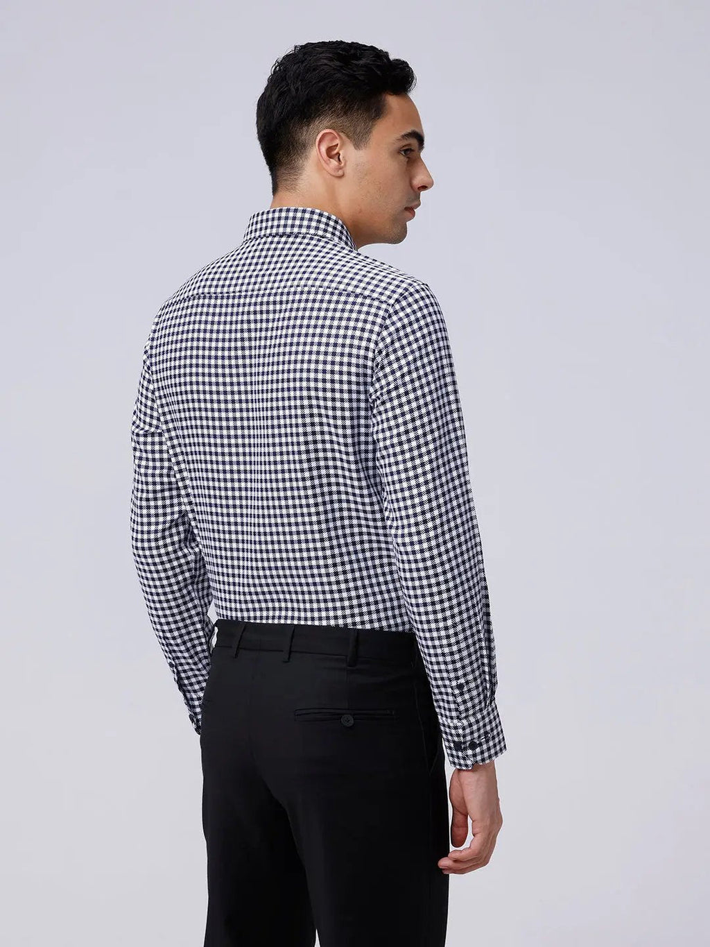 Black and White Checks Dobby ShirtUnited By Hope