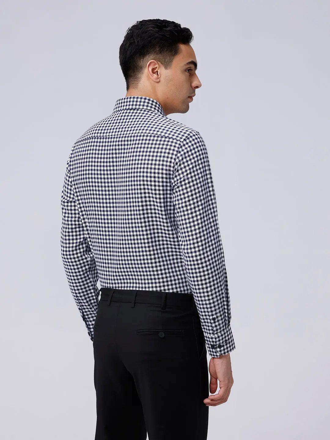 Black and White Checks Dobby ShirtUnited By Hope