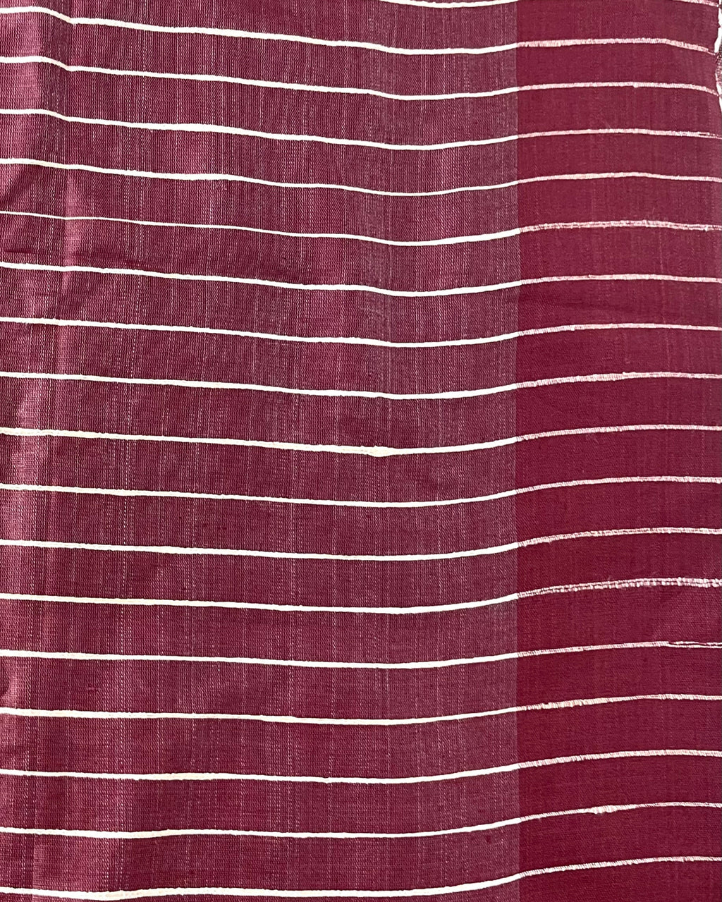 Silkmark Tussar Blissful Blockprint Red & Black Saree