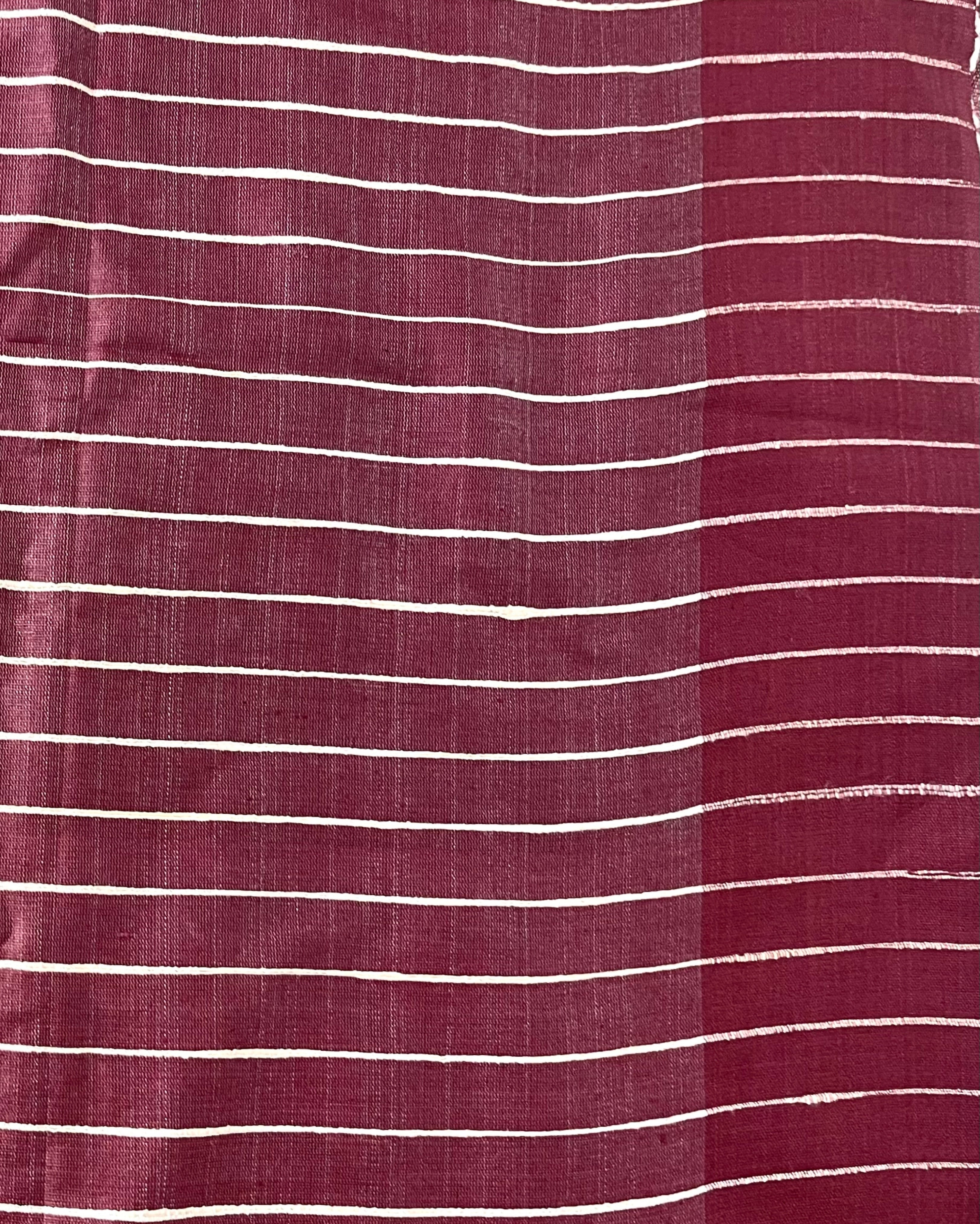 Silkmark Tussar Blissful Blockprint Red & Black Saree