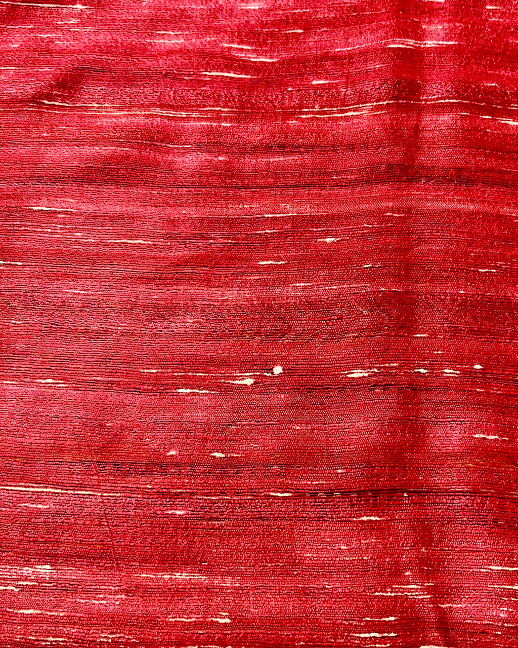 Silkmark Tussar Sunny Blockprint Mustard & Red Saree