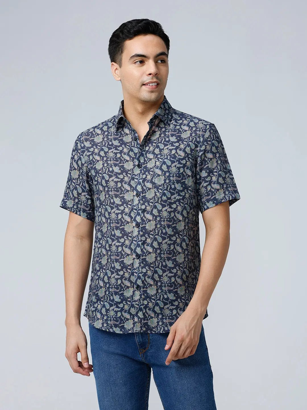 Blue Digi Print ShirtUnited By Hope