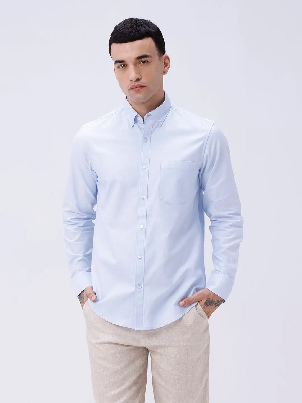 Blue Oxford Plain ShirtUnited By Hope