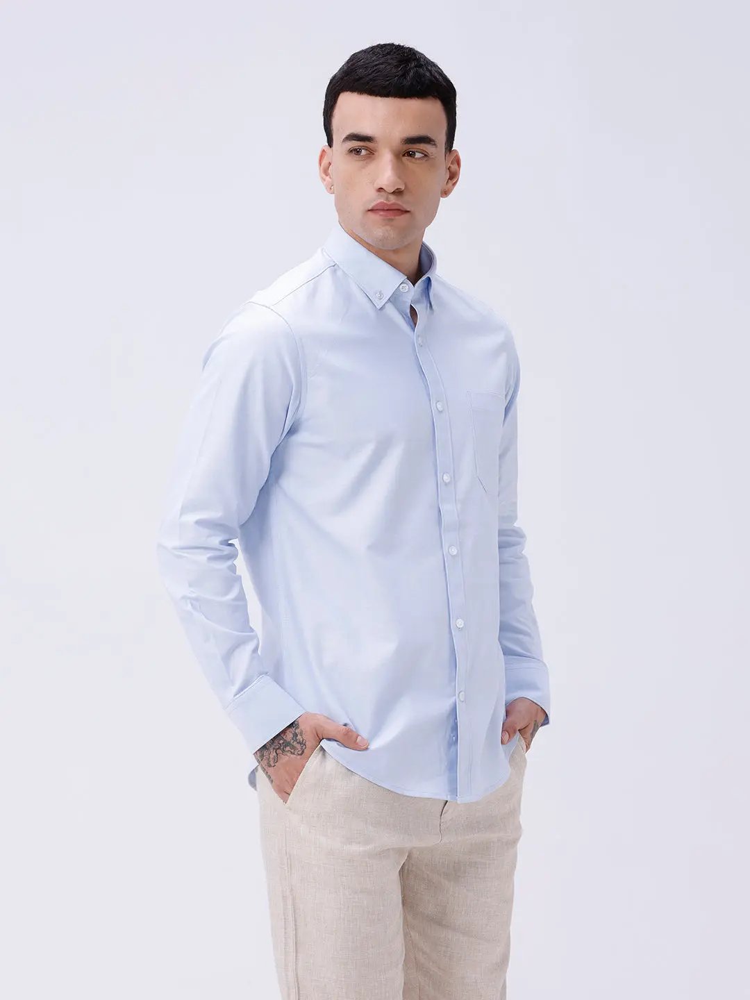 Blue Oxford Plain ShirtUnited By Hope