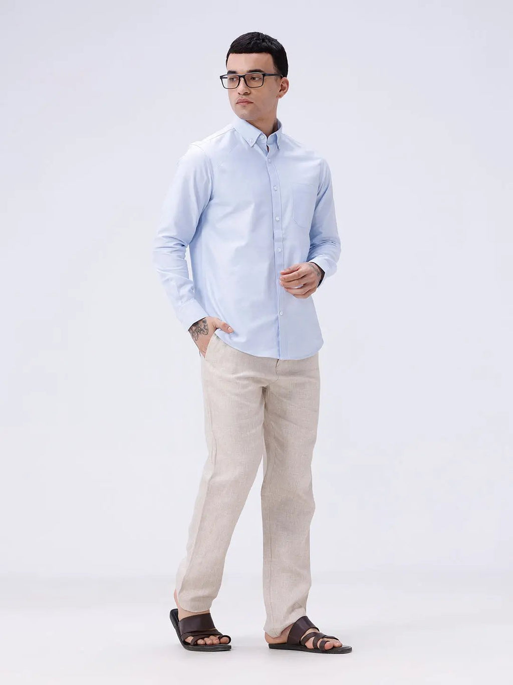 Blue Oxford Plain ShirtUnited By Hope