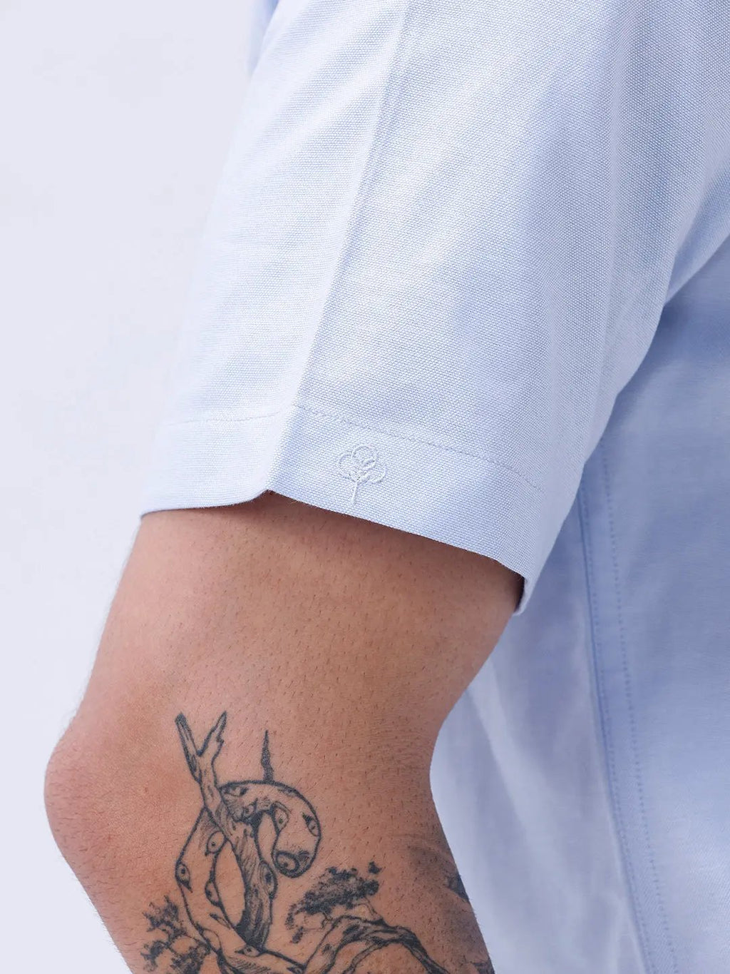 Blue Oxford Plain Short Sleeve ShirtUnited By Hope