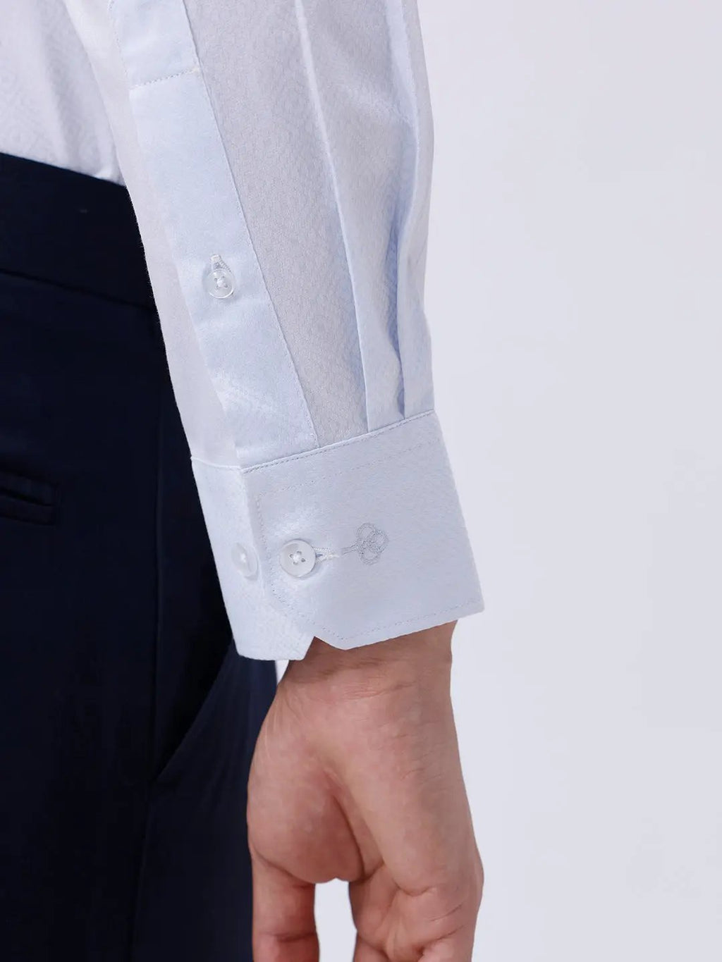 Blue Satin Structured ShirtUnited By Hope