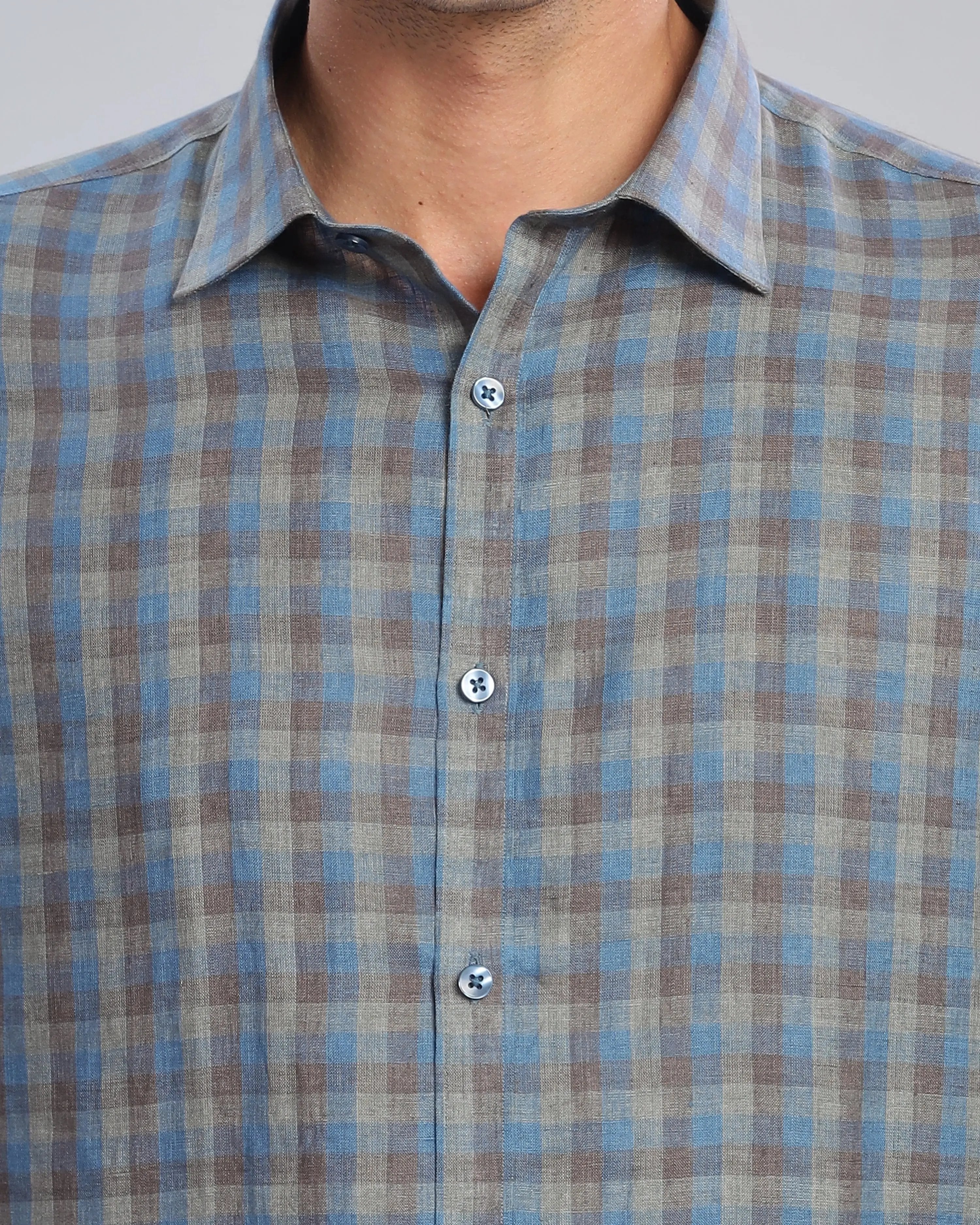 Blue Steel Linen ShirtUnited By Hope