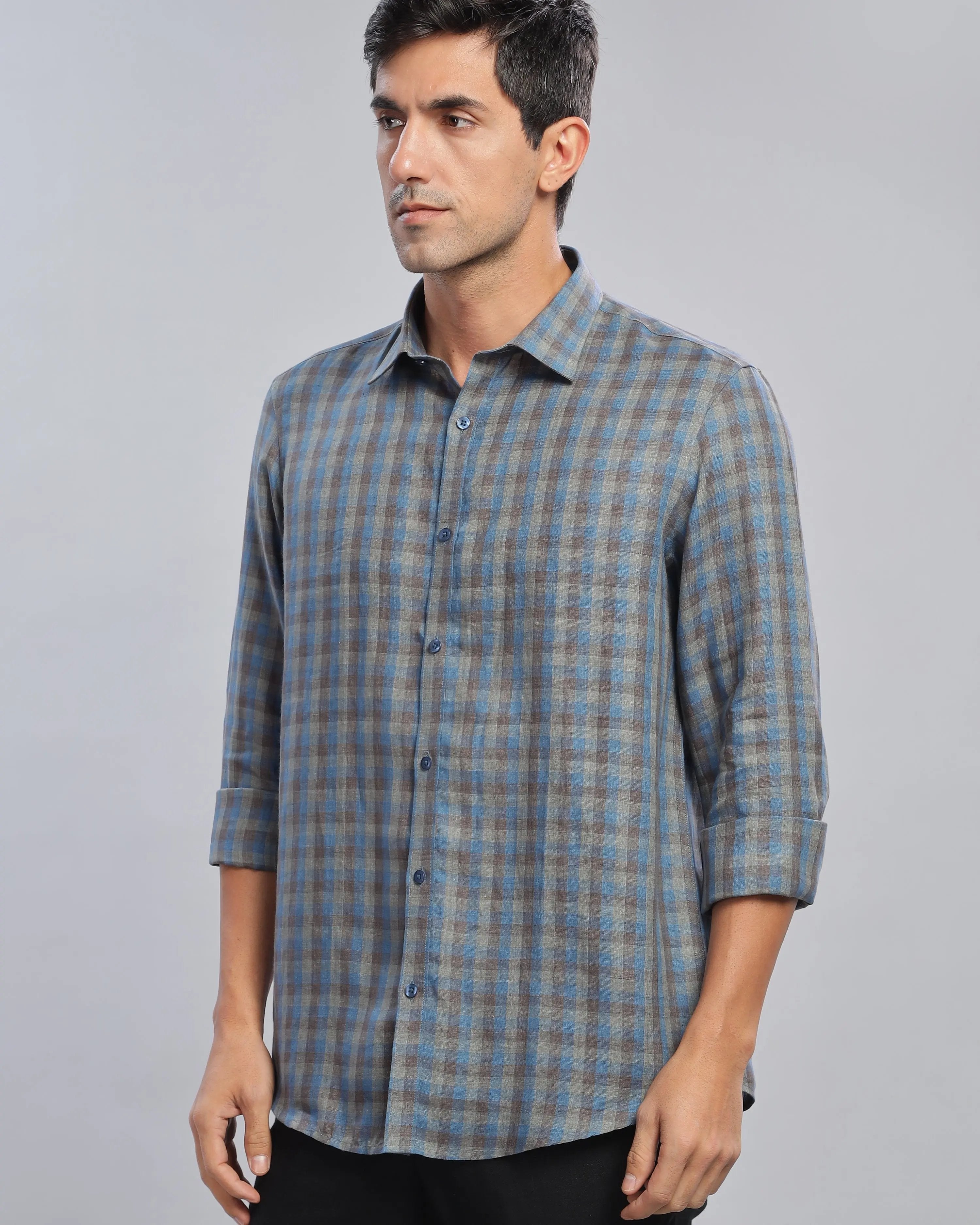 Blue Steel Linen ShirtUnited By Hope