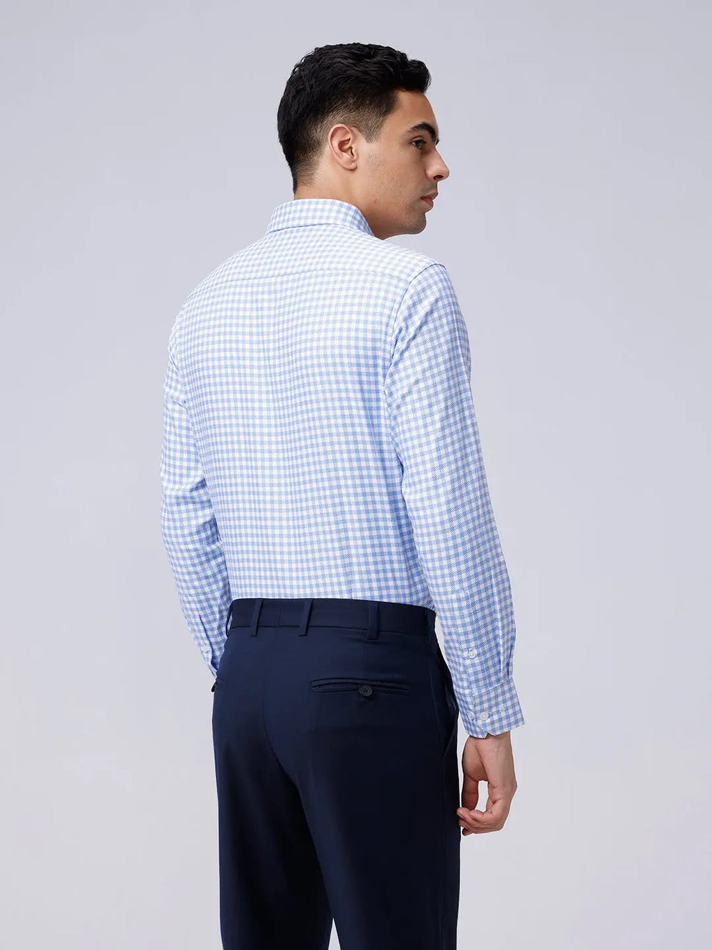 Blue and White Checks Dobby ShirtUnited By Hope