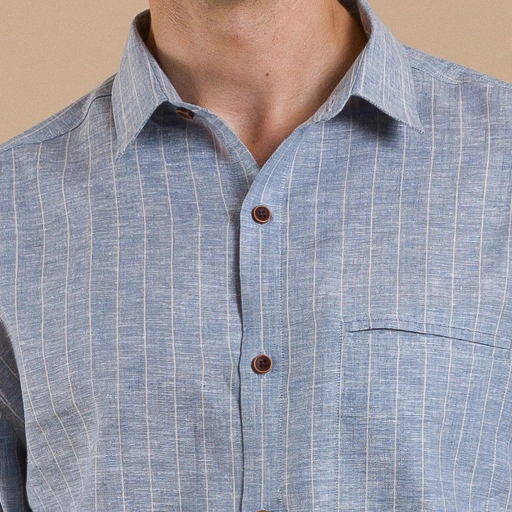 Blue stripes linen shirtUnited By Hope