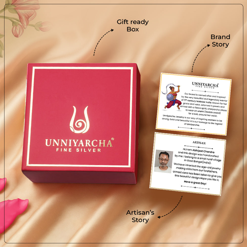Silver 925 Lotus 24 Karat gold plated jhumki Earrings
