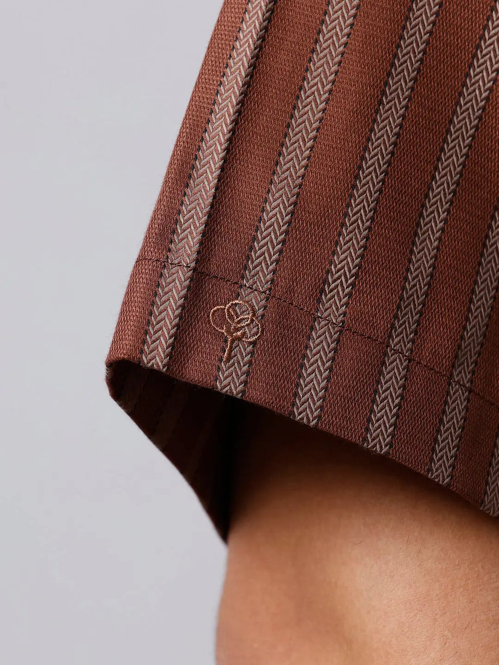 Brown Twill Stripes ShirtUnited By Hope