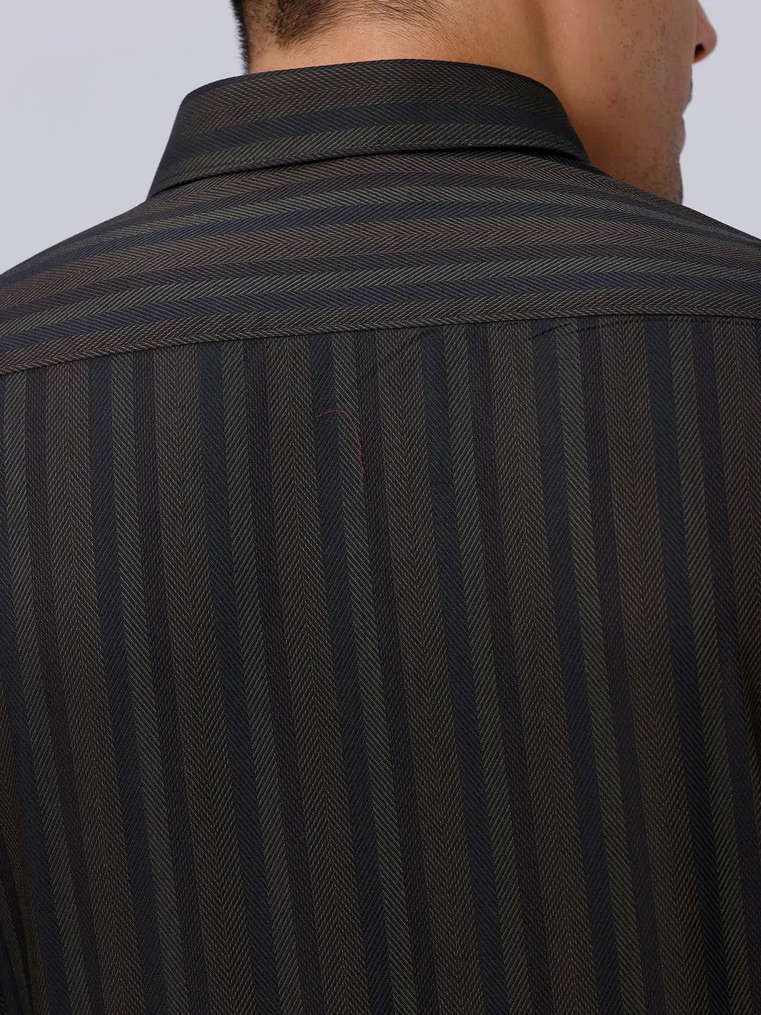 Brown and Black Stripes Twill ShirtUnited By Hope