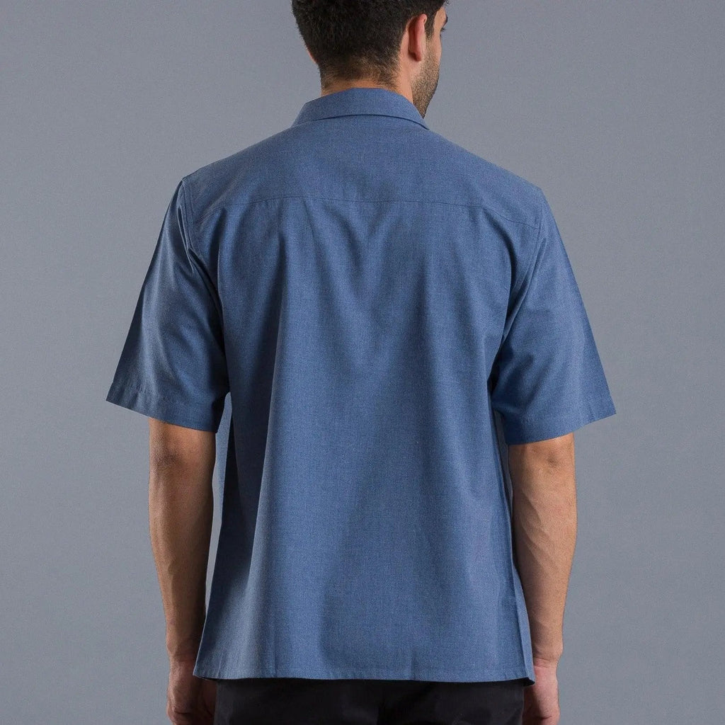Brushed Blue oversized cotton shirtUnited By Hope