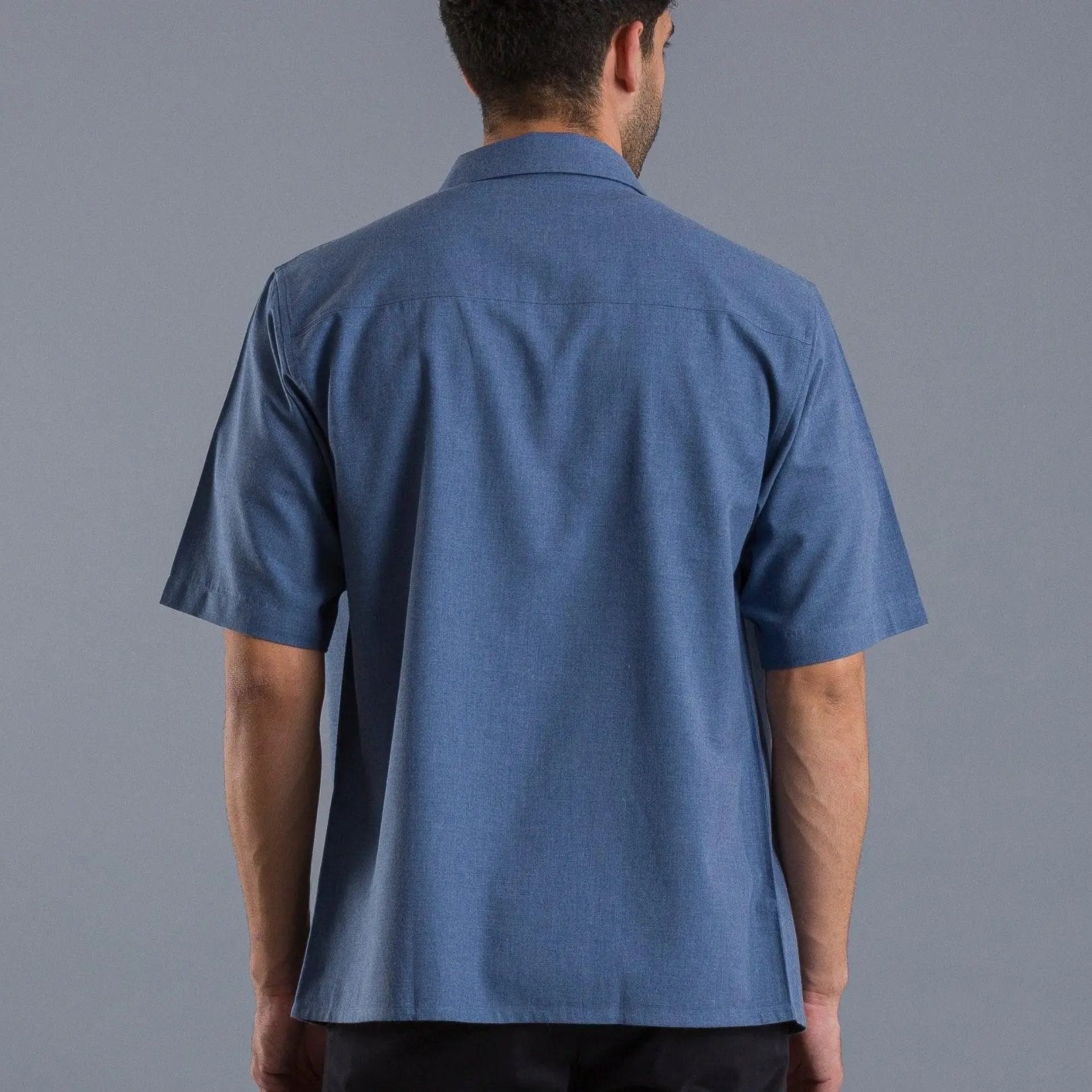 Brushed Blue oversized cotton shirtUnited By Hope
