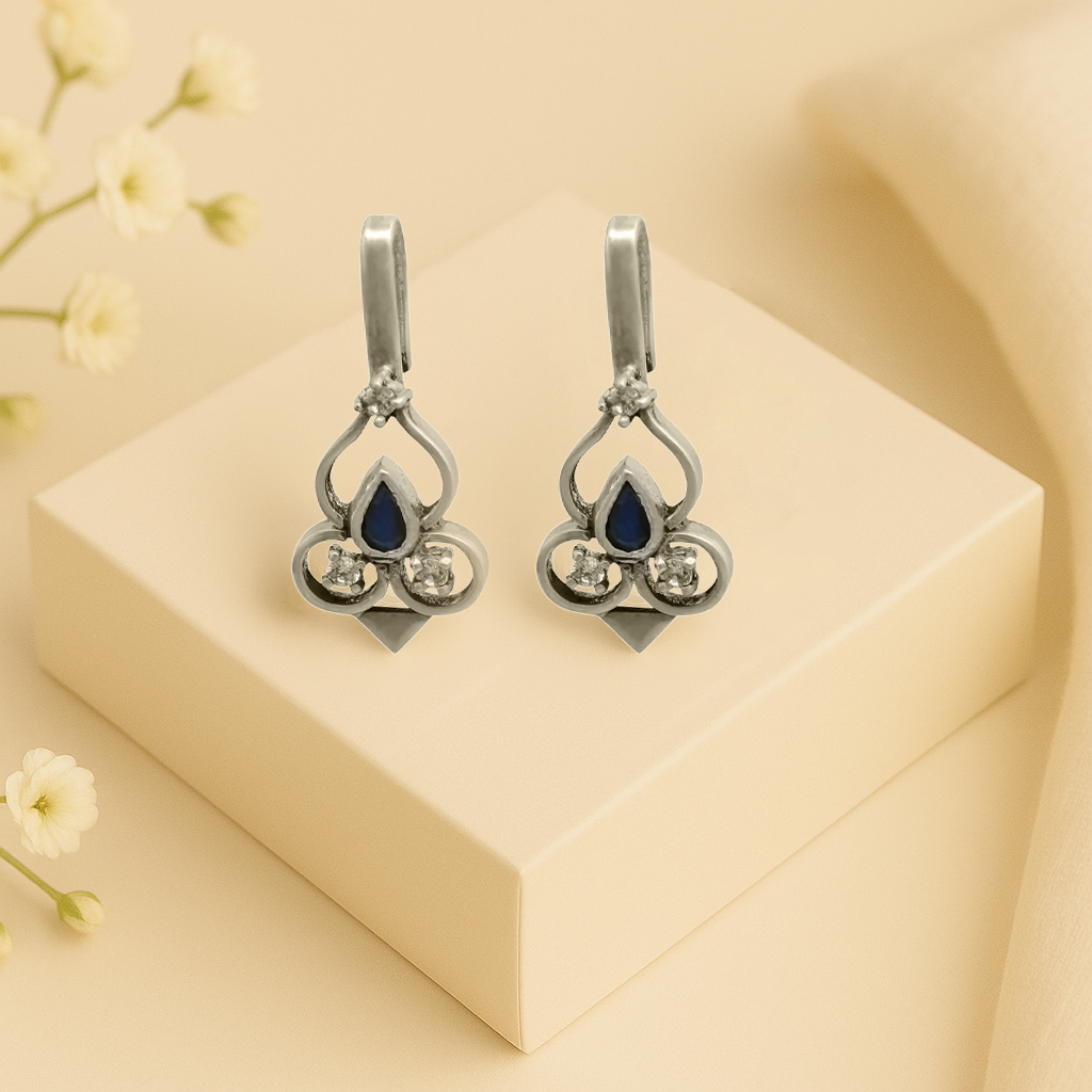 Blue trine 92.5 Silver Bugadi (Clip on)